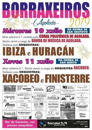 San Cristovo e San Benito de Borraxeiros en Agolada