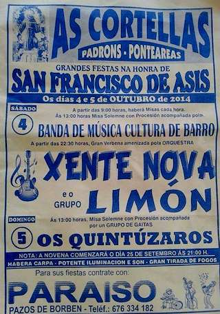 San Francisco de Asís de As Cortellas en Ponteareas