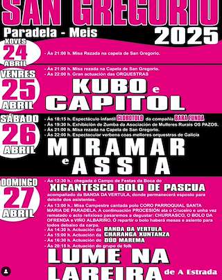 San Gregorio de Paradela (2026) en Meis