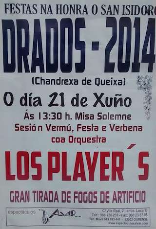 San Isidoro de Drados en Chandrexa de Queixa