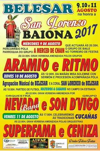 San Lorenzo de Belesar en Baiona