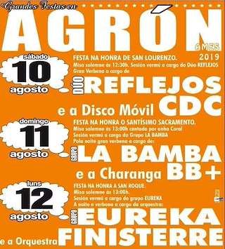 San Lourenzo, el Santísimo Sacramento y San Roque de Agrón en Ames