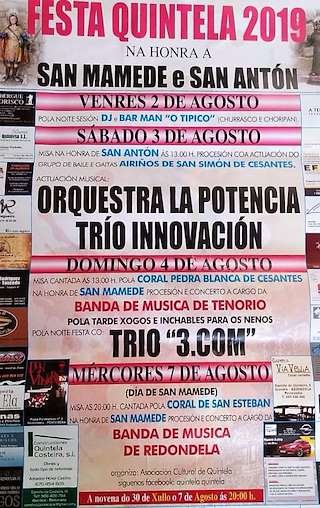 San Mamede e San Antón de Quintela en Redondela