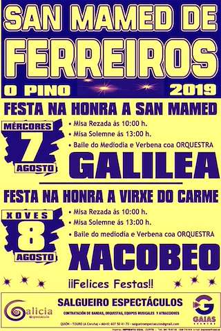 San Mamede e Virxe do Carme de Ferreiros en O Pino