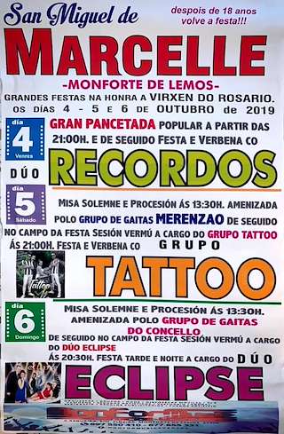 Virxen do Rosario de Marcelle en Monforte de Lemos