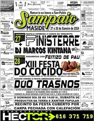 San Pablo de Sampaio - XV Festa do Cocido (2026) en Maside