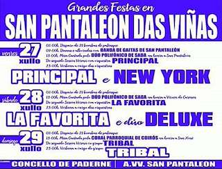 San Pantaleón, Virxe do Carme e San Xosé das Viñas en Paderne