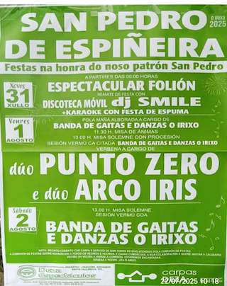 San Pedro de Espiñeira (2026) en O Irixo