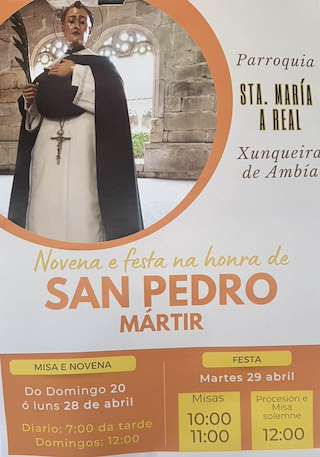 San Pedro Mártir en Xunqueira de Ambía