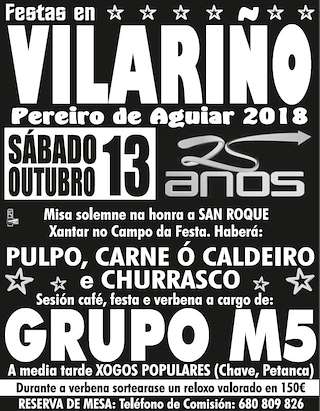 San Roque de Vilariño  en O Pereiro de Aguiar