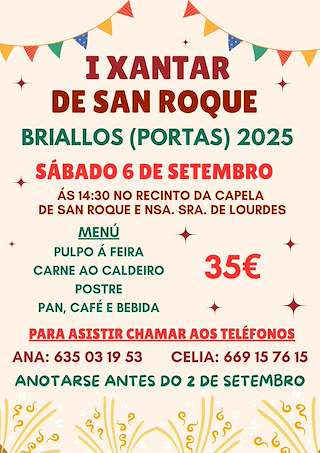 San Roque e Nosa Señora de Lourdes de Briallos (2026) en Portas