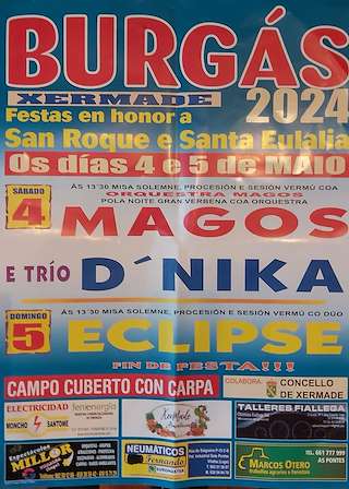 San Roque e Santa Eulalia de Burgás en Xermade
