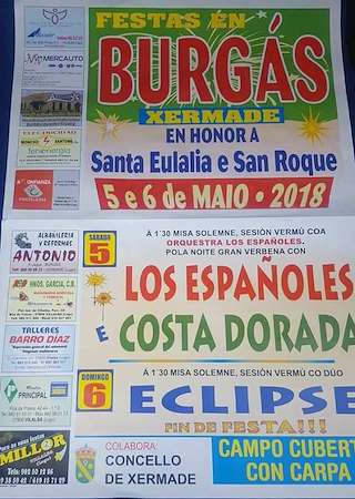 San Roque e Santa Eulalia de Burgás en Xermade