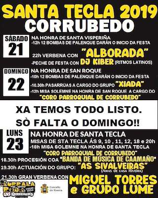 San Roque e Santa Tecla de Corrubedo en Ribeira