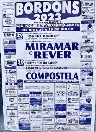 San Roque e Virxe do Carme de Bordóns en Sanxenxo