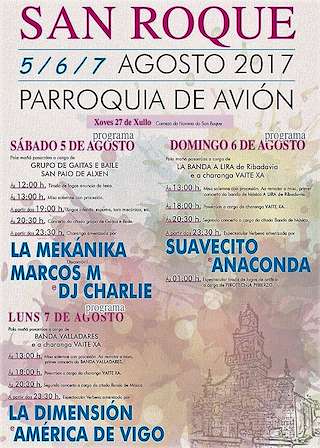San Roque e San Xusto e Pastor en Avión