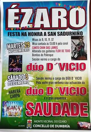 San Sadurniño de Ézaro en Dumbría