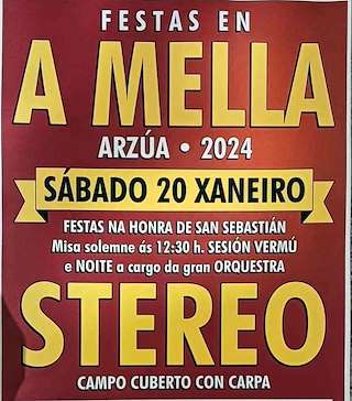 San Sebastián de A Mella en Arzúa