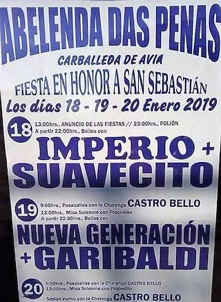 San Sebastián de Abelenda das Penas en Carballeda de Avia