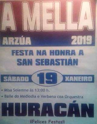 San Sebastián de A Mella en Arzúa