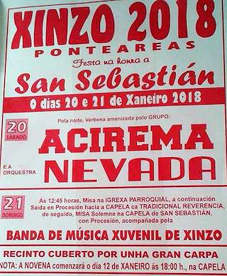 San Sebastián de Xinzo en Ponteareas