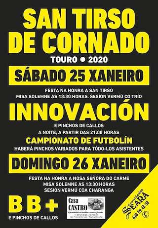 San Tirso e Nosa Señora do Carme de Cornado  en Touro