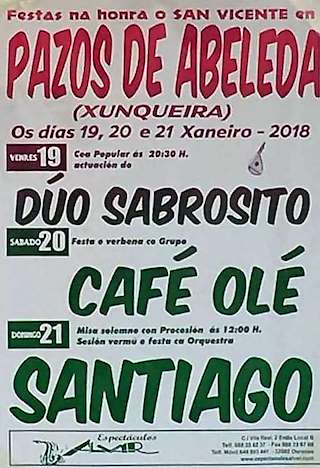 San Vicente de Pazos de Abeleda  en Xunqueira de Ambía