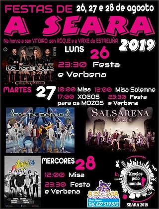 San Vitorio, San Roque e a Virxe da Estreliña de A Seara de Montes (2026) en Cartelle