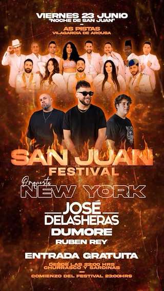 San Xoán de As Pistas en Vilagarcía de Arousa