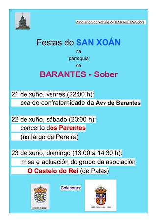 San Xoán de Barantes en Sober
