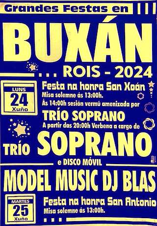 San Xoán de Buxán en Rois
