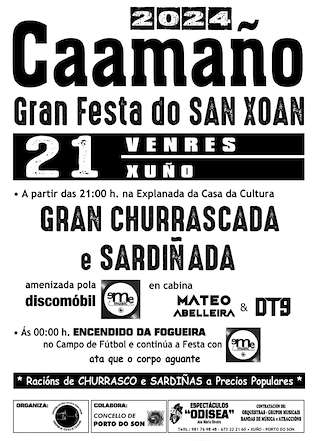 San Xoán de Caamaño (2026) en O Porto do Son