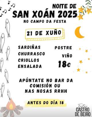 San Xoán de Castro de Beiro (2026) en Ourense