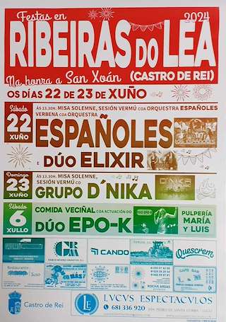 San Xoán de Ribeiras de Lea en Castro de Rei