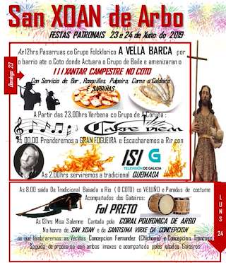 San Xoán (2026) en Arbo
