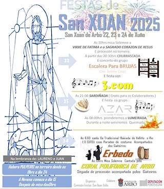 San Xoán (2027) en Arbo