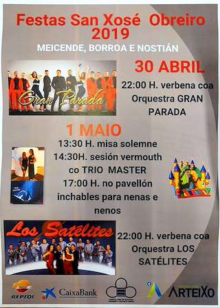 San Xosé Obreiro de Meicende, Borroa y Nostián (2026) en Arteixo