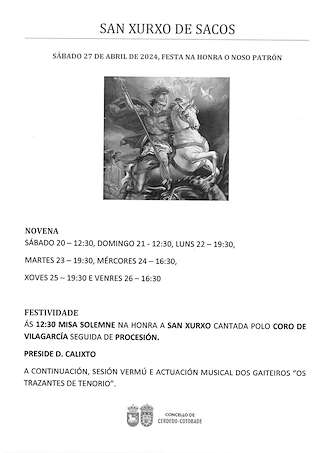 San Xurxo de Sacos en Cerdedo Cotobade