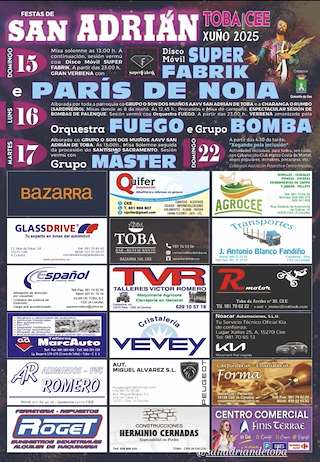 Fechas, información, programa, cartel, imágenes, mapa y ubicación de San Adrián de Toba  en  Cee