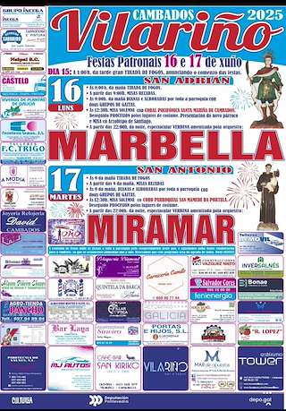 Fechas, información, programa, cartel, imágenes, mapa y ubicación de San Adrián e San Antonio de Vilariño  en  Cambados