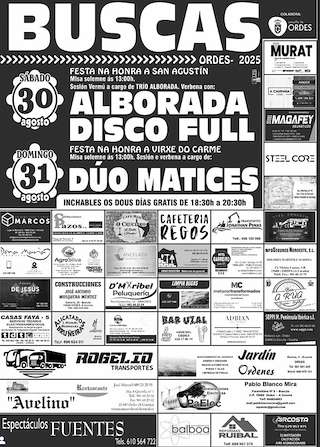 Fechas, información, programa, cartel, imágenes, mapa y ubicación de San Agustín de Buscás  en  Ordes