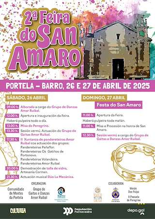 Fechas, información, programa, cartel, imágenes, mapa y ubicación de San Amaro da Portela  en  Barro
