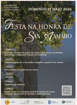 Fechas, información, programa, cartel, imágenes, mapa y ubicación de San Amaro (2026)  en  Pontevedra