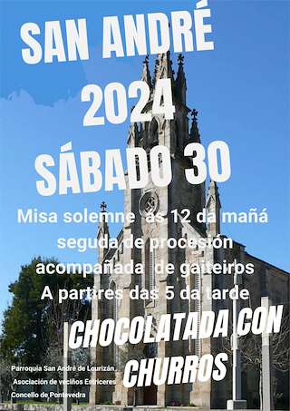 Fechas, información, programa, cartel, imágenes, mapa y ubicación de San Andrés de Lourizán  en  Pontevedra