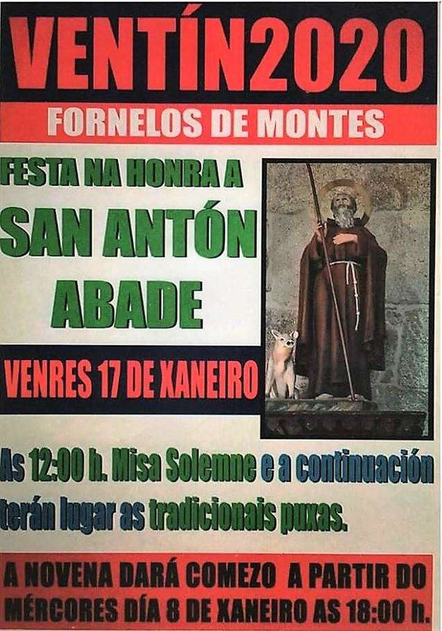 San Antón Abade de Ventín  en Fornelos de Montes