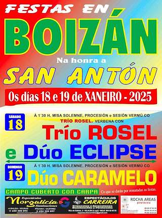 Fechas, información, programa, cartel, imágenes, mapa y ubicación de San Antón de Boizán  en  Vilalba