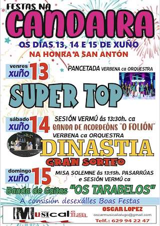 Fechas, información, programa, cartel, imágenes, mapa y ubicación de San Antón de Candaira  en  O Saviñao