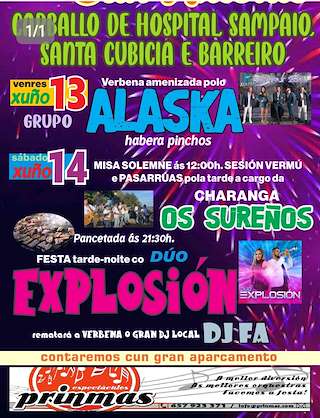 Fechas, información, programa, cartel, imágenes, mapa y ubicación de San Antón de Carballo do Hospital  en  Quiroga