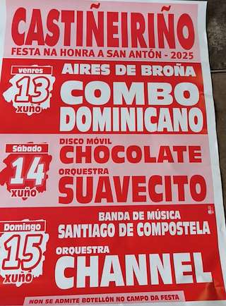 Fechas, información, programa, cartel, imágenes, mapa y ubicación de San Antón de Castiñeiriño  en  Santiago de Compostela