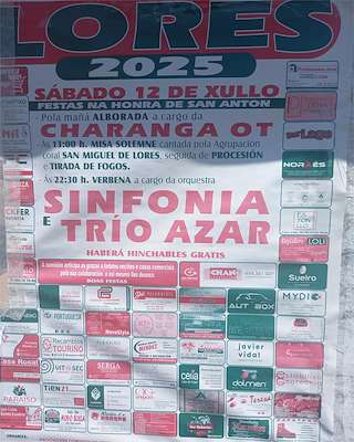 Fechas, información, programa, cartel, imágenes, mapa y ubicación de San Antón de Lores  en  Meaño